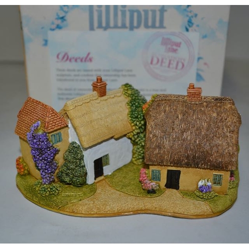 1164 - Boxed Lilliput Lane - Village Fete With Deeds