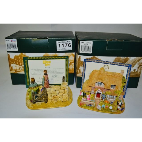 1176 - Boxed Lilliput Lane - x 2 We Three kings And Dolly Peg With Deeds