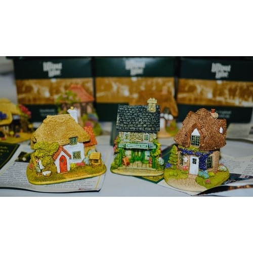 1177 - Boxed Lilliput Lane - x 6 Where Sparks Fly, Make Mothers Day, Patterdale Post Office, Dovecote, Litt... 