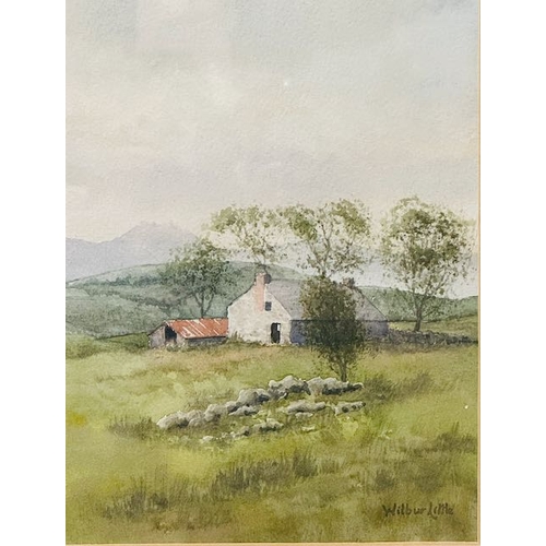 994 - Framed Watercolour Homestead Scene By Wilbur Little, 20