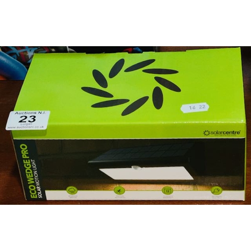 23 - Eco Wedge Pro Solar Motion Light - Box Sealed