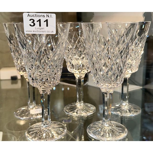 311 - Crystal Glass x5