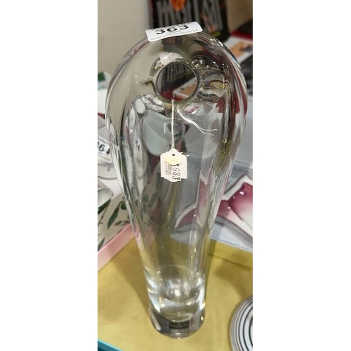 363 - Large Dartington Crystal Vase RRP £85