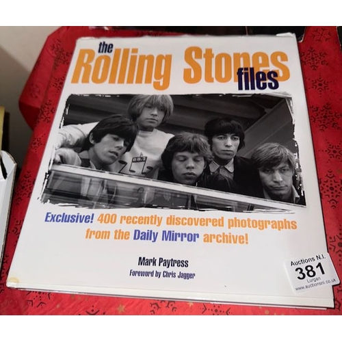 381 - The Rolling Stones Files Hardback - 400 Recently Discovered Photographs from the Daily Mirror Archiv... 