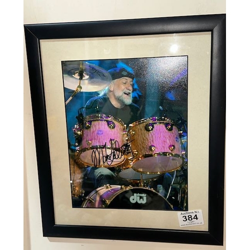 384 - Signed Photograph of Mick Fleetwood with Certificate of Authenticity