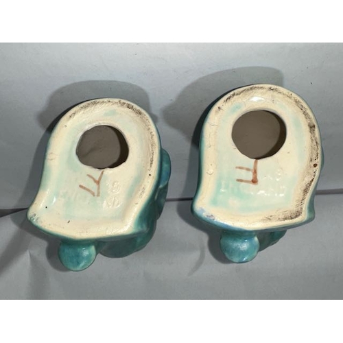 406 - Pair of Blue Sylvac Elephants