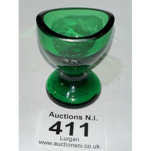 411 - Green Eye Glass