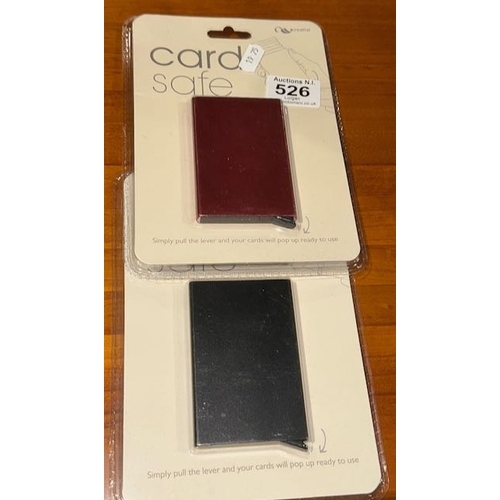 526 - card Safe x 2