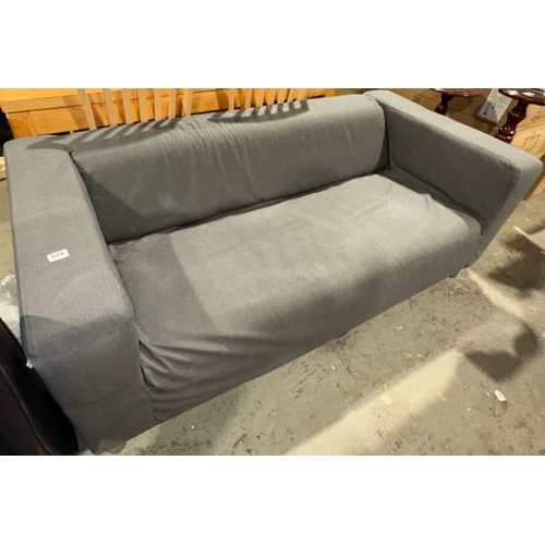 578 - Grey Fabric 3 Seater Sofa