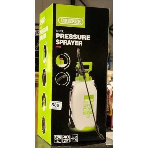 589 - Draper 6.25L Pressure Sprayer - Box Sealed