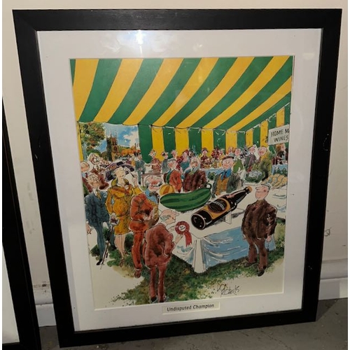 445A - 4 x Framed Guinness Prints By Don Roberts : A Guild New Year Tae Ane An A, Touché, A Tempting Bouque... 