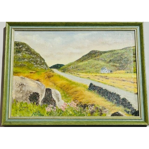 1008 - Framed Oil On Canvas, Barnesbeg Gap, Co. Donegal By S.C.Duffy, 16