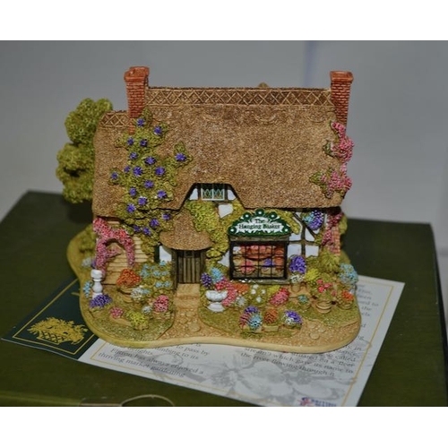 Boxed Lilliput Lane x 2 With Deeds - The Hanging Basket