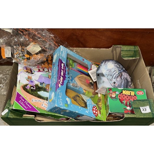 22 - Box of Assorted Kids Toys