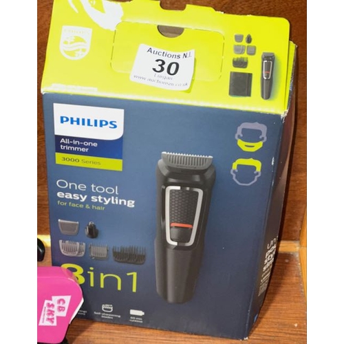 30 - Philips All In One Trimmer 3000 Series - Boxed