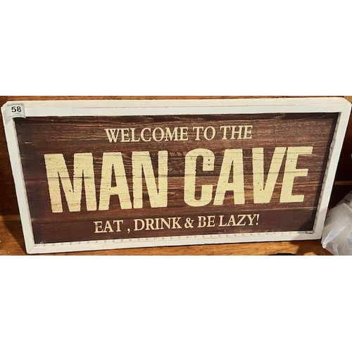 58 - Light Up Man Cave Sign