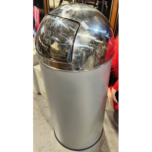 65 - Metal Push Top Bin