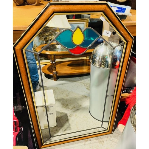 66 - Shaped Framed Decorative Mirror