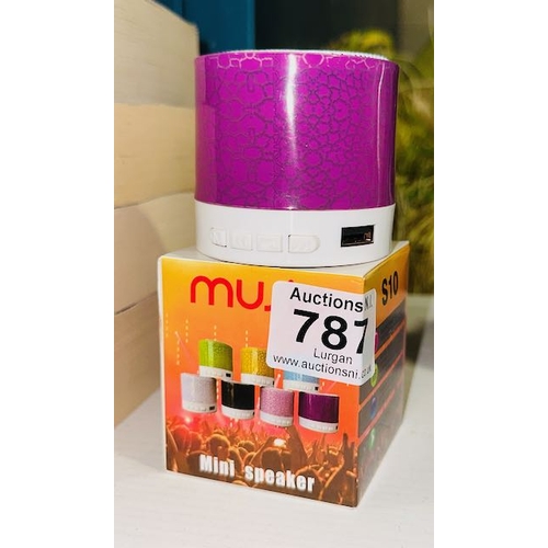 787 - Music Mini Bluetooth Speaker - Boxed