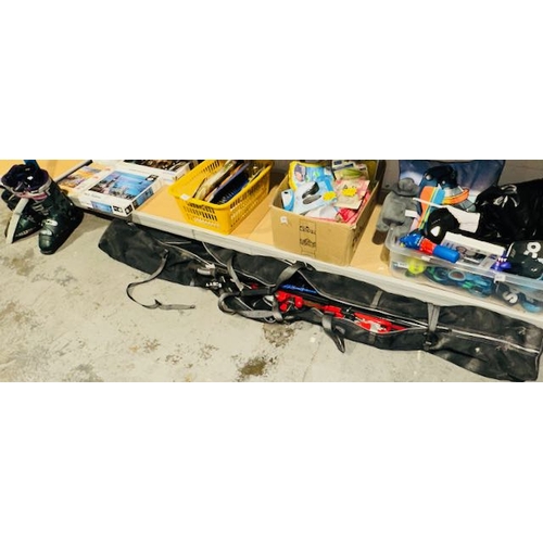 808 - Ski Lot- Skis, Bag, Poles, Boots