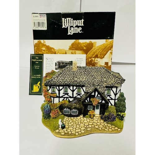 1106 - Boxed Lilliput Lane - The Highway Inn with Deeds