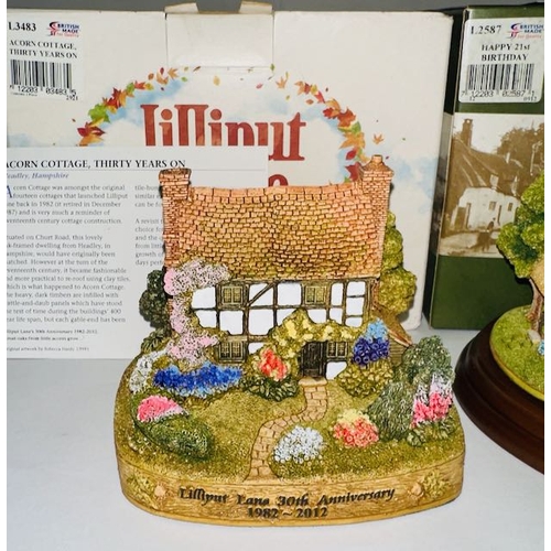 Highly Collectible Lilliput Lane Happy Lilliput Lane HAPPY 21st