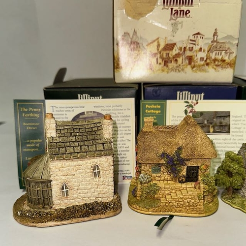 Boxed Lilliput Lane x6 - Fiddlers Folly, Watermill, Cream Of the