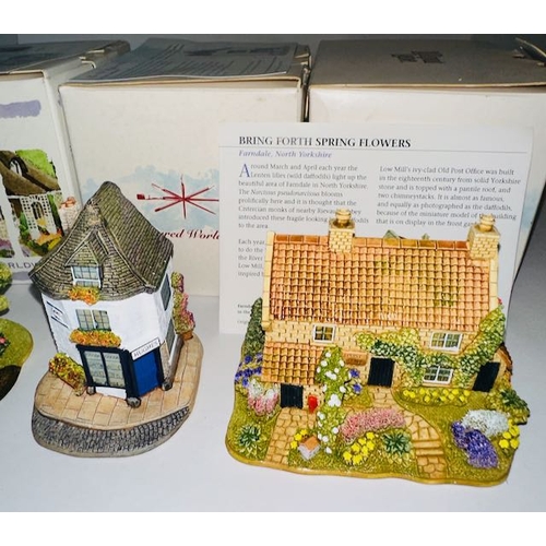 Boxed Lilliput Lane x6 - Smuggler's Watch, Little Lupins, Rosette