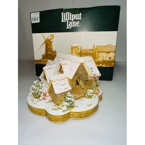 1146 - Boxed Lilliput Lane - We Wish You A Merry Christmas Musical Model