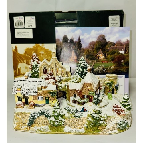 1147 - Boxed Lilliput Lane - Ltd Ed No 15 Musical with Movement - Winter Wonderland - With Cert