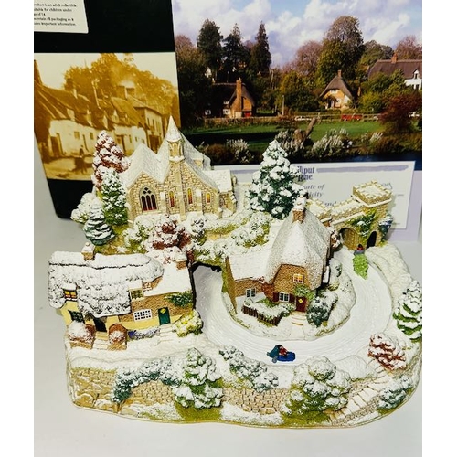 1147 - Boxed Lilliput Lane - Ltd Ed No 15 Musical with Movement - Winter Wonderland - With Cert