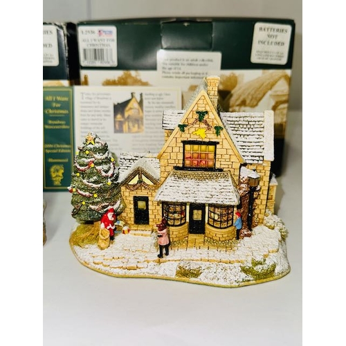 1148 - Boxed Lilliput Lane x2 - 2007 Christmas Special Edition The Angel Inn + 2006 Christmas Special Edtio... 