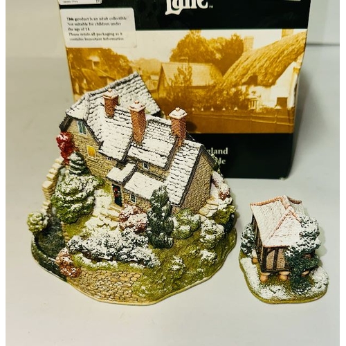 1149 - Boxed Lilliput Lane - The Winter Water Mill with Little Tea Caddy in Winter