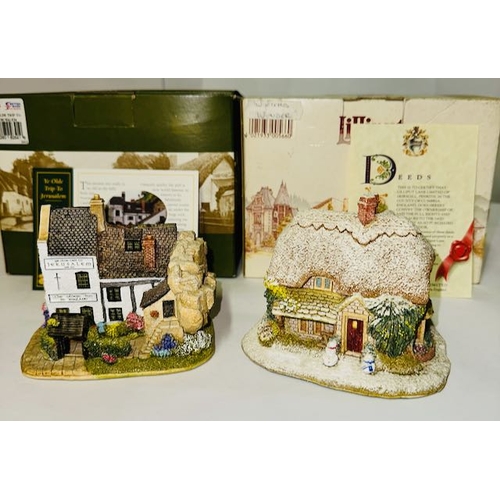 1156 - Boxed Lilliput Lane x2 - Winters Wonder + Ye Olde Trip to Jerusalem