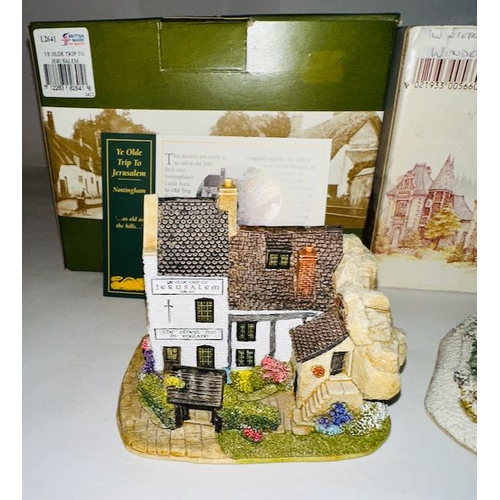 1156 - Boxed Lilliput Lane x2 - Winters Wonder + Ye Olde Trip to Jerusalem