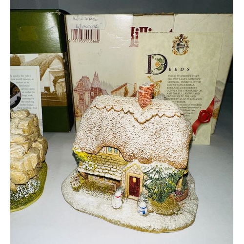 1156 - Boxed Lilliput Lane x2 - Winters Wonder + Ye Olde Trip to Jerusalem