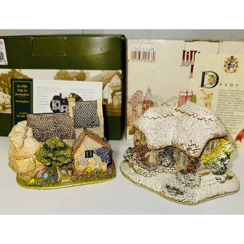 1156 - Boxed Lilliput Lane x2 - Winters Wonder + Ye Olde Trip to Jerusalem