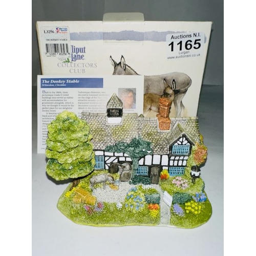 1165 - Boxed Lilliput Lane - Collectors Club 2010/2011 Club Speical Edition - The Donkey Stable