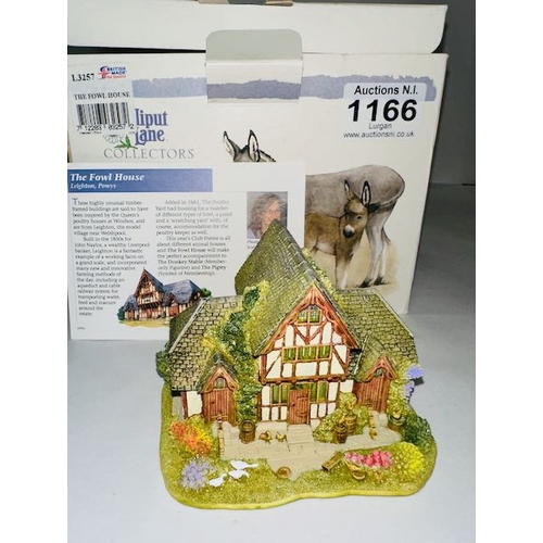 1166 - Boxed Lilliput Lane - Collectors Club 2010/2011 Special Edition - THhe Fowl House