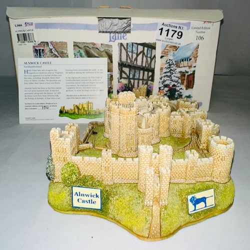 1179 - Boxed Lilliput Lane - Ltd Ed No 106 - Alnwick Castle