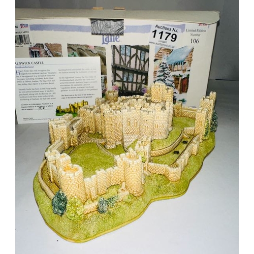 1179 - Boxed Lilliput Lane - Ltd Ed No 106 - Alnwick Castle