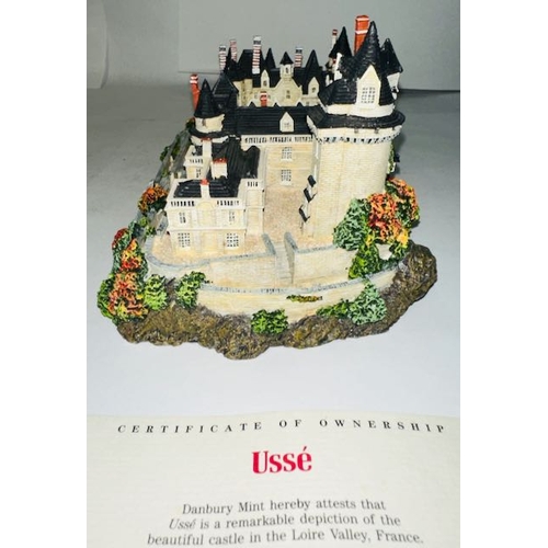 1189 - Danbury Mint Ussé Loire Valley Castle from the Enchanted Castles of Europe Collection Sculpture No 4... 