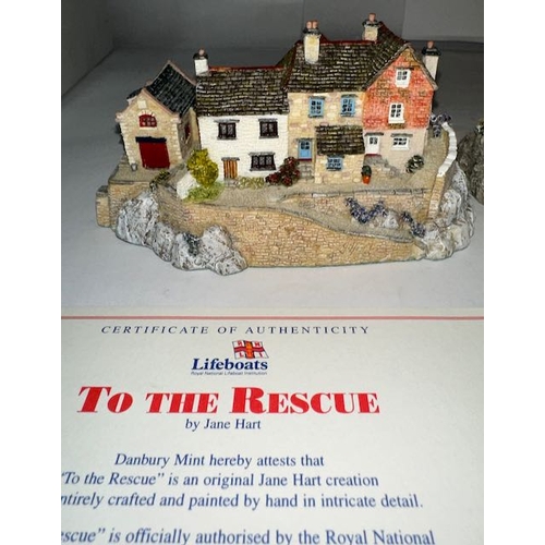 1194 - 3 Sculptures From The RNLI Collection - To The Rescue, Safely Home & The Seafarer's Friend - Hand Cr... 