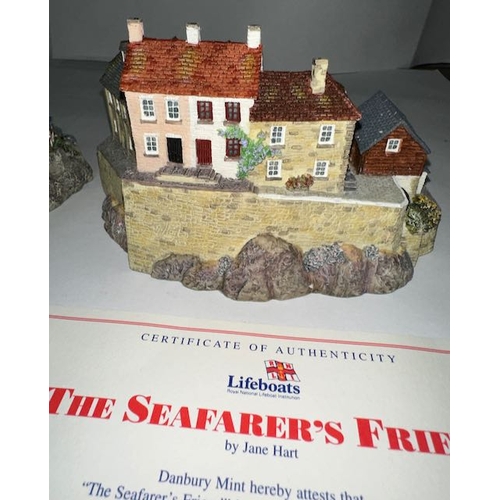 1194 - 3 Sculptures From The RNLI Collection - To The Rescue, Safely Home & The Seafarer's Friend - Hand Cr... 