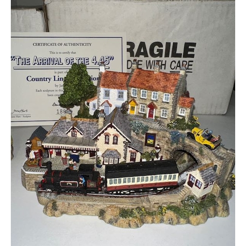 1198 - Danbury Mint Country Lines Collection by Jane Hart - The Railway Arms + The Rival Of The 4.45, In Or... 