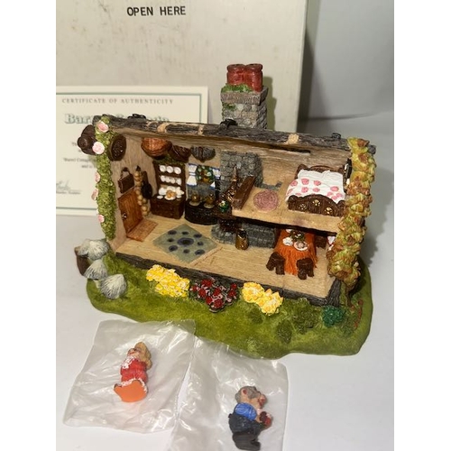 1201 - Danbury Mint By Anthony Harden Original Sculpture, Barrell Cottage, With Figures And With Cert In Or... 