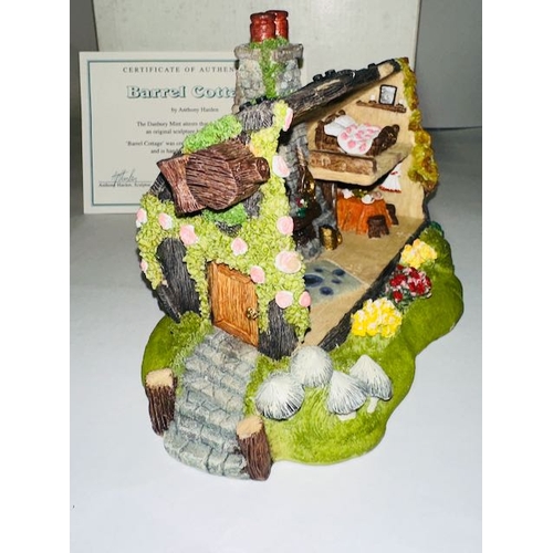 1201 - Danbury Mint By Anthony Harden Original Sculpture, Barrell Cottage, With Figures And With Cert In Or... 