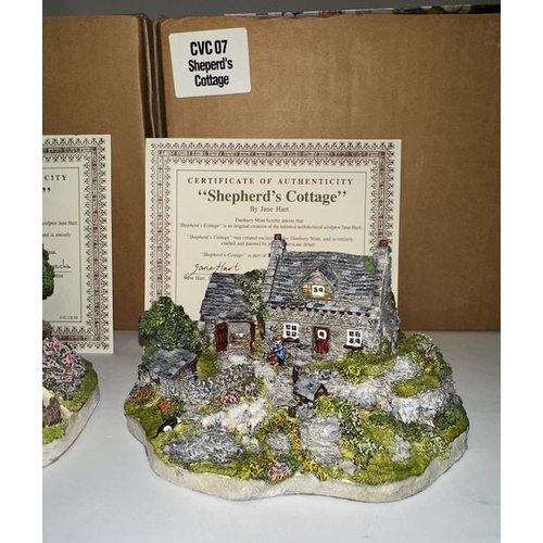 1207 - Danbury Mint By Jane Hart, From The Country Village Collection, Original Sculptures - Granny's Cotta... 