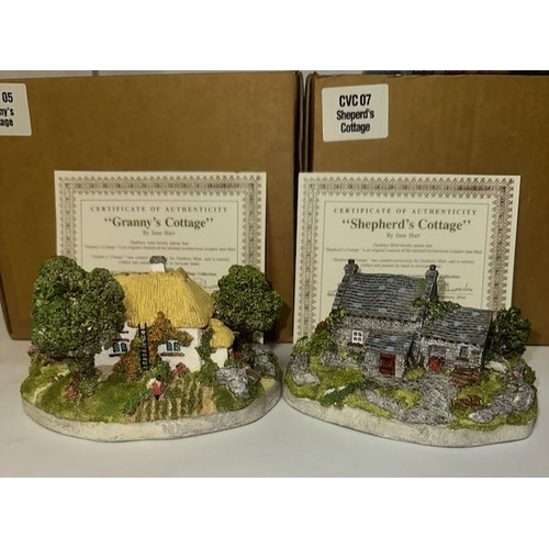 1207 - Danbury Mint By Jane Hart, From The Country Village Collection, Original Sculptures - Granny's Cotta... 