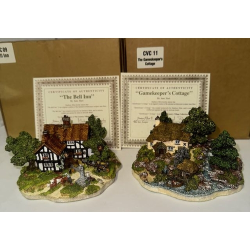 1208 - Danbury Mint By Jane Hart, From The Country Village Collection, Original Sculptures - The Bell Inn +... 